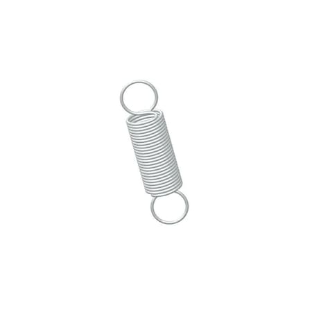 Extension Spring, O= .500, L= 2.00, W= .041